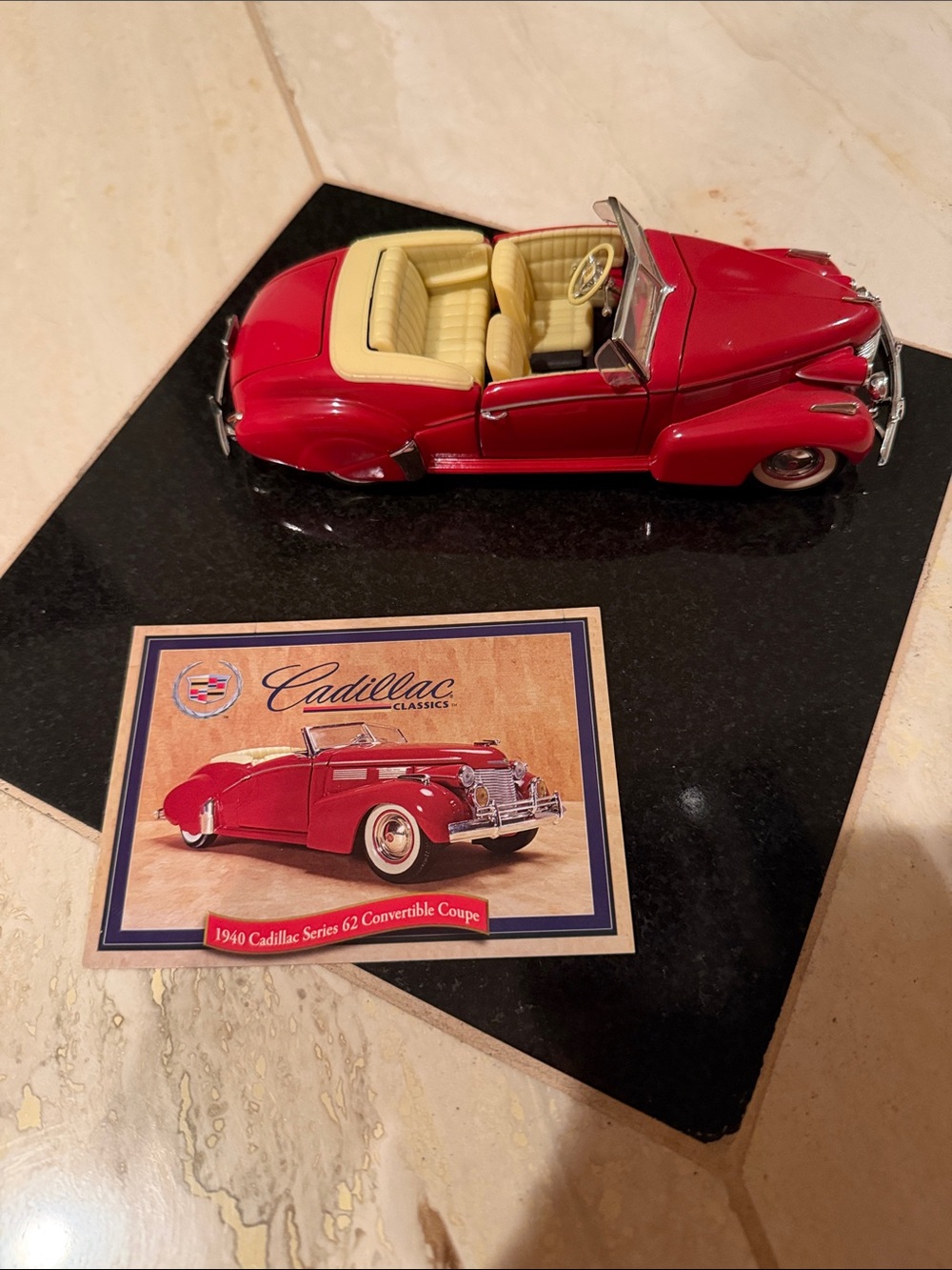 Vntg Diecast 1940 Cadillac Series 62 Convertible Coupe, National Motor Museum